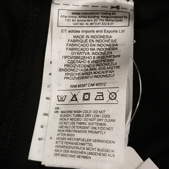 💕ADIDAS💕 Climalite Design 2 Move High Rise Logo Mesh Tights ~ Black Large NWT - Picture 14 of 15